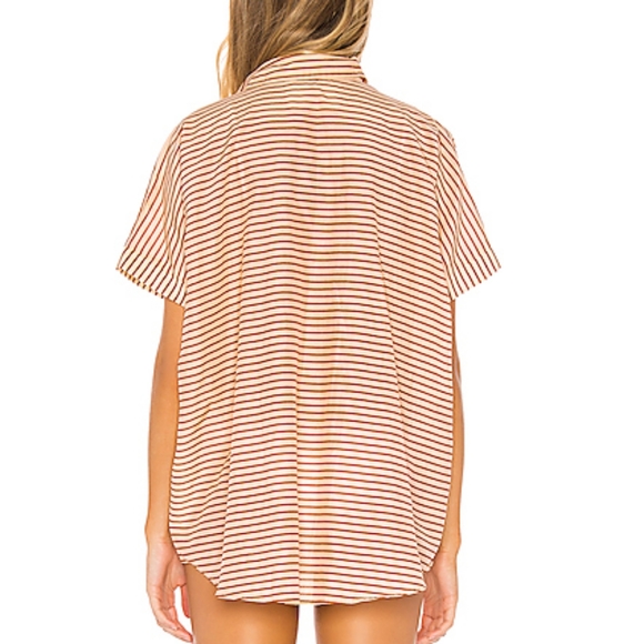 New acacia apricot stripe mombasa cotton silk P XS - Picture 11 of 12